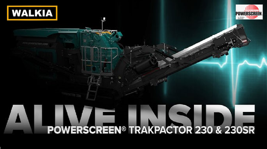 POWERSCREEN LANZA LAS PLANTAS MOVILES CON MOLINO IMPACTOR TRAKPACTOR 230 Y 230SR Y WALKIA TE OFRECE ESTE TIPO DE MAQUINAS Y MUCHO MAS